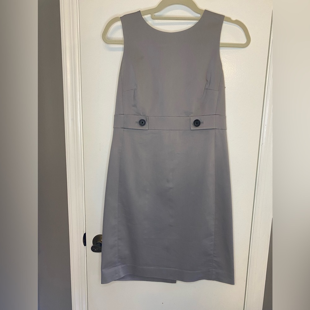 Ann Taylor The Button Tab Sheath Dress Petite Size 4P